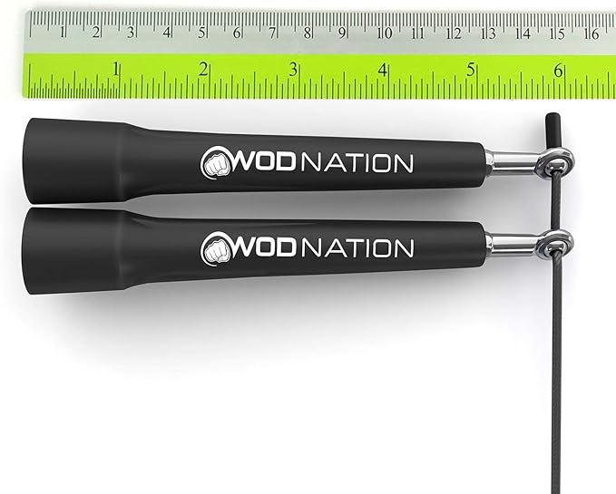 WOD Nation Adjustable Speed Jump Rope For Men, Women & Children - Blazing Fast Fitness Skipping