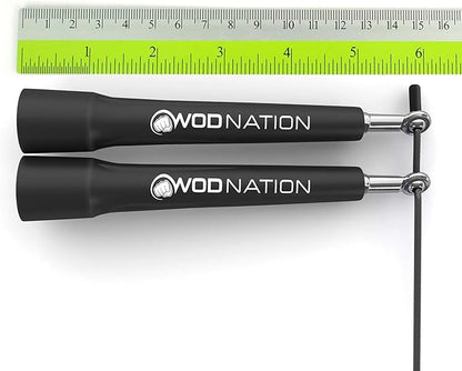WOD Nation Adjustable Speed Jump Rope For Men, Women & Children - Blazing Fast Fitness Skipping