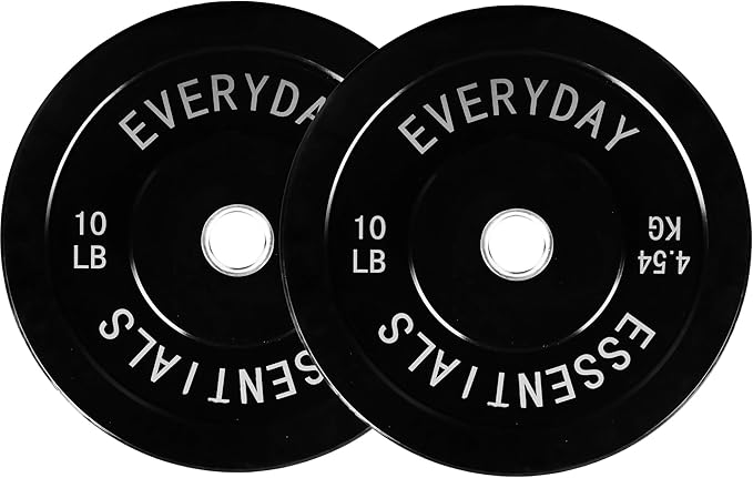2-Inch Olympic Bumper Plates, Perfect Weight Plates for Weightlifting and Strength Training