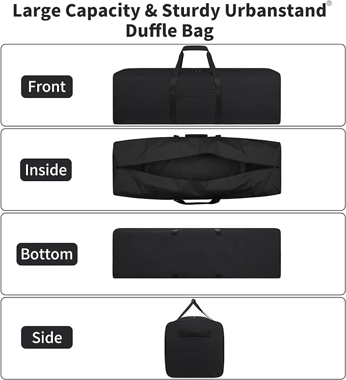 Urbanstand 48 Inch Travel Duffle Bag Extra Large Sport Equipment Duffel Bags with 2-way Lockable
