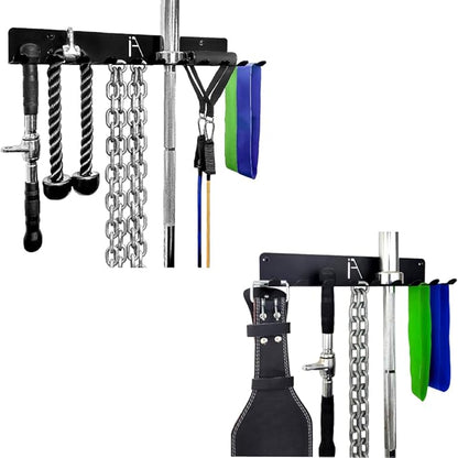 IRON AMERICAN (BEAST + OMEGA) Gym Storage Racks 9 & 11 Hook (2-RACKS) Heavy-Duty Gym Wall Organizer