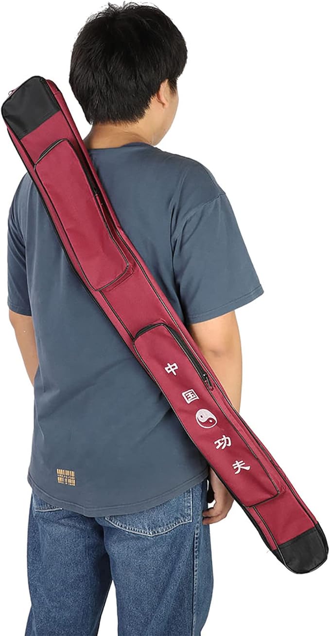 Taichi Sword Carrying Bag, Thick Canvas Single Layer Sword Bag Chinese Martial Arts Multifunction