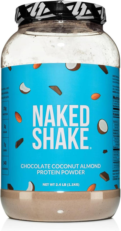 Naked Shake - Chocolate Coconut Almond Protein Powder - Flavored Plant Based Protein from US &