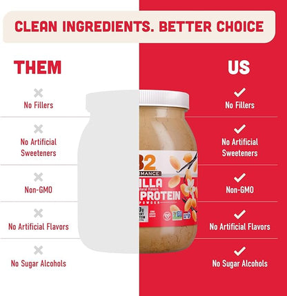 PB2 Performance Peanut Plant Based Vegan Protein Powder | 20g Complete Protein, No Added Sugar