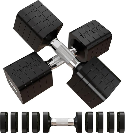 15LB 20LB 40LB 50LB Adjustable Dumbbell Set Free Weights Dumbbells Set for Women Men Hand Weights