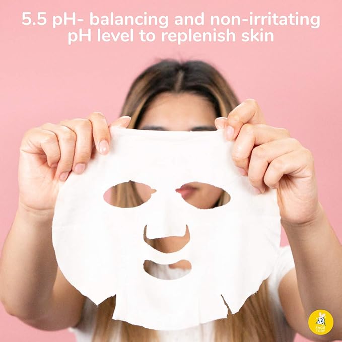 FACETORY K Beauty Face Mask Skin Care - OATS MY BANANAS CALMING Sheet Mask with Oat Extract | Milky