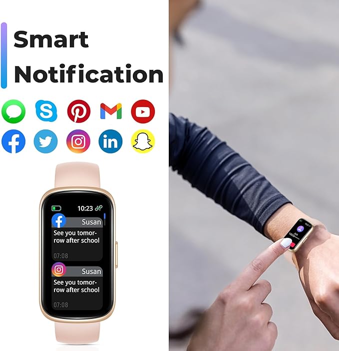 Fitness Tracker Smart Watch, 1.47" Full Touch Health Tracker with 24/7 Heart Rate & Blood Oxygen