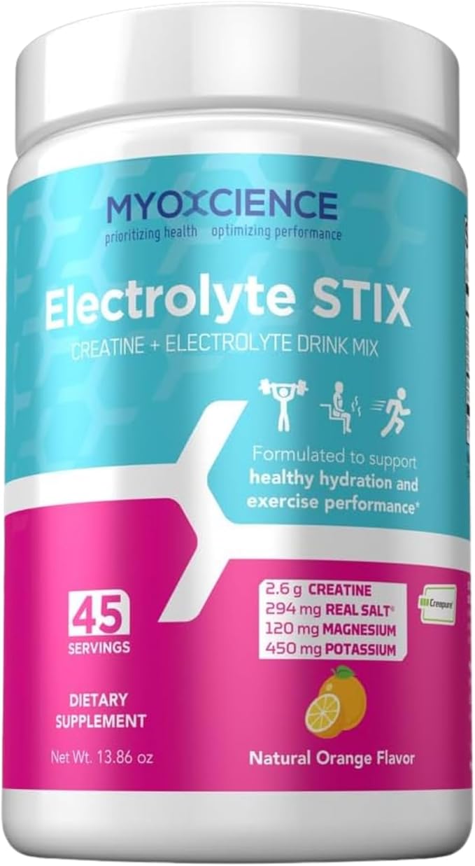 MYOXCIENCE Electrolyte STIX | Creatine Electrolyte Powder | Recovery from Exercise & Muscle