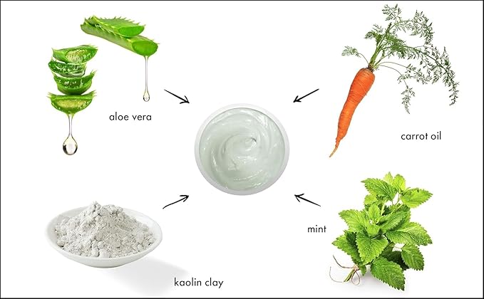 Raya Mint Masque (603) | Cooling and Refreshing Facial Treatment Mask Combination for Oily and