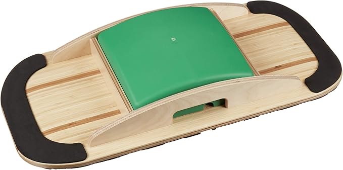 Blue Planet Balance Surfer | Bamboo Balance Board for Office, Standing Desks, Surfing, SUP, Yoga