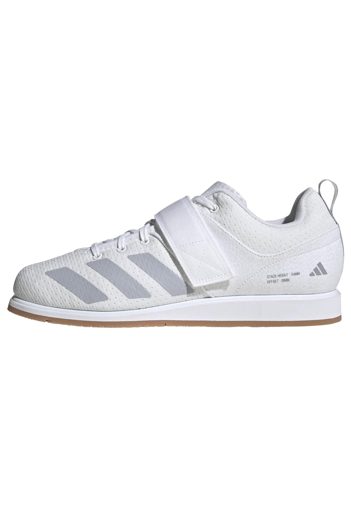 adidas Unisex-Adult Powerlift 5 Weightlifting, White/Halo Silver/Black, 9
