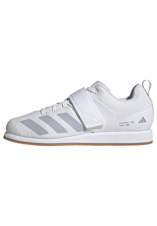 adidas Unisex-Adult Powerlift 5 Weightlifting, White/Halo Silver/Black, 9