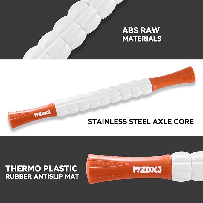 Muscle Roller Stick for Athletes - Deep Tissue Fascia Blaster & Roller Massager for Myofascial Pain