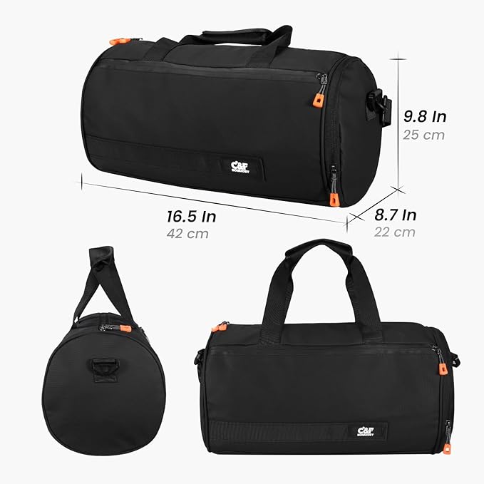 C&F BOGMOST Small Travel Duffel Bag,Compact Sports Small Gym Bag with Shoes Compartment,Lightweight