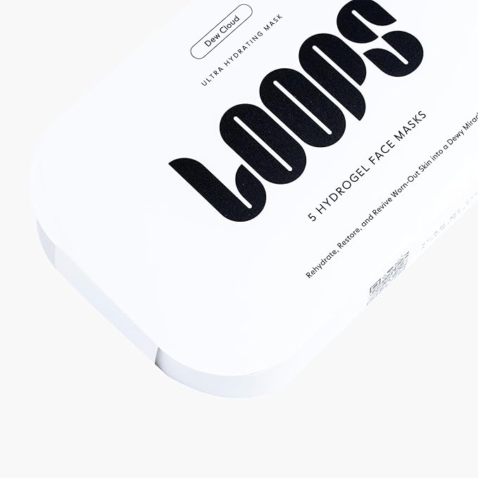 LOOPS Dew Cloud Ultra Hydrating Hydrogel Korean Face Mask for Every Skin Type - Five Ultra