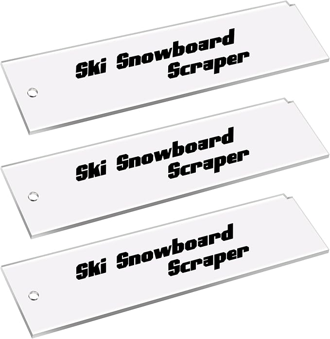 Snowboard Wax Plastic Scraper- Ski Wax Scraper- Ski Snowboard Plastic Scraper for Removing The