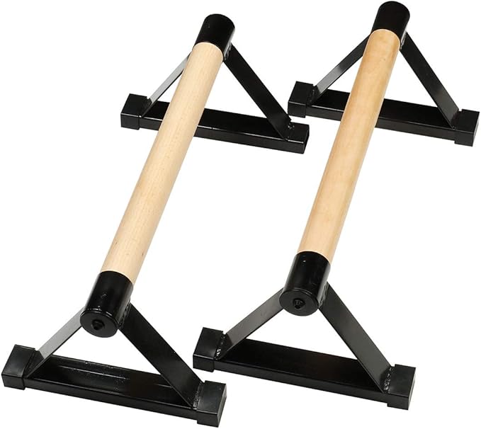 LONGTA Wooden Stretch Stand, Pushup Stands Bars Calisthenics Handstand,Non-Slip Yoga and Gymnastic