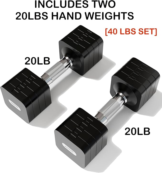 15LB 20LB 40LB 50LB Adjustable Dumbbell Set Free Weights Dumbbells Set for Women Men Hand Weights