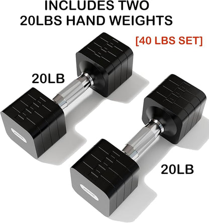 15LB 20LB 40LB 50LB Adjustable Dumbbell Set Free Weights Dumbbells Set for Women Men Hand Weights