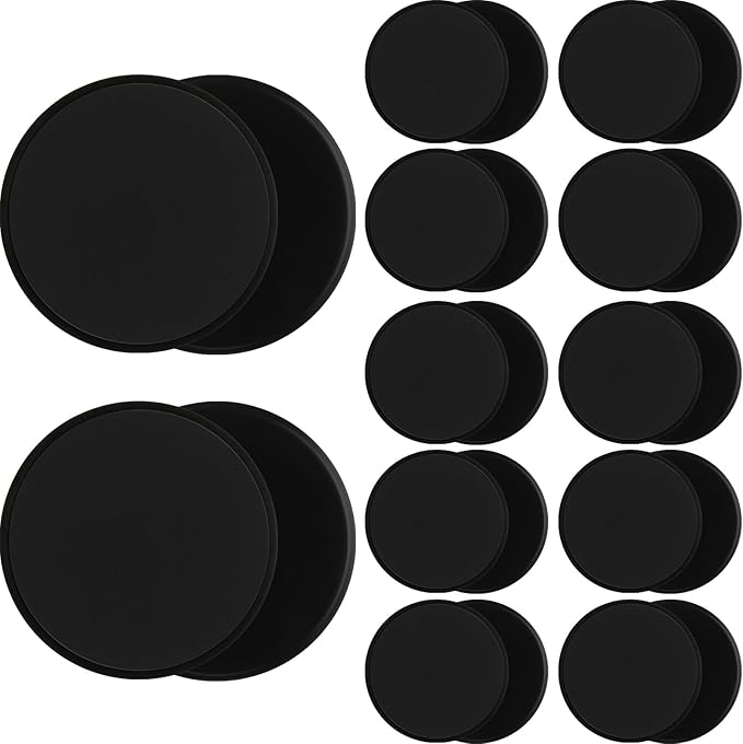 Wettarn 24 Pcs Core Sliders for Working Out Abdominal Exercise Gliding Discs Dual Sided Workout
