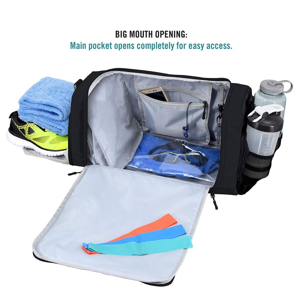 Ultimate Gym Bag 2.0: The Durable Crowdsource Designed Duffel Bag with 10 Optimal Compartments