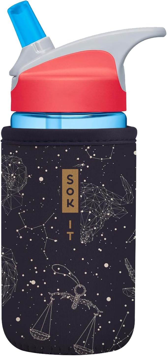 Sok It BotlSok Water Bottle Sleeve Insulated Neoprene Cover (Zodiac Sky, Fits 12oz CamelBak or