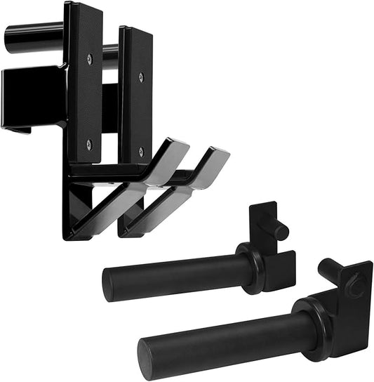 Yes4All Power Rack J-Hooks & Attachments ??Heavy Duty Barbell Holders Compatible with 2x2 & 3x3