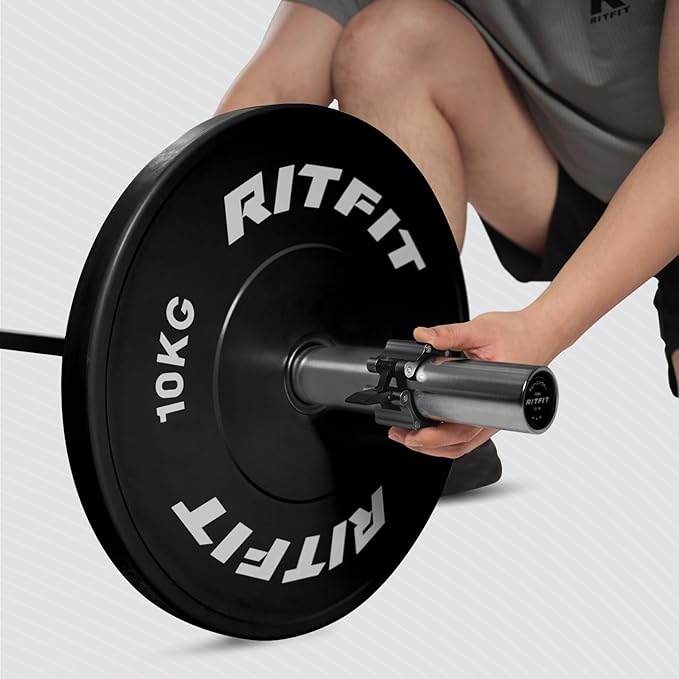 RitFit 2-Inch Magnetic Barbell Collars Locking Clamps - Heavy Duty Aluminum Alloy, Quick Release