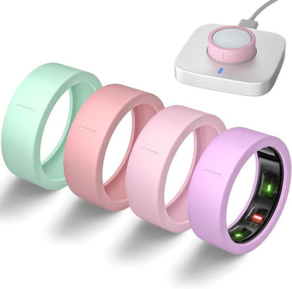 Ultra-Thin Covers Compatible with Oura Ring Gen 4/Oura Gen 3 Cover, Anti-Scratch Elastic Silicone