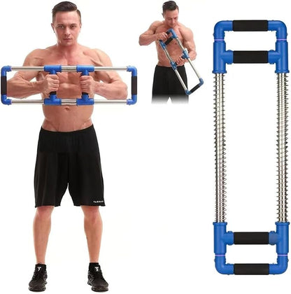 Push Down Bar Machine - Chest Expander at Home Workout Equipment, Arm Exerciser - Portable Spring
