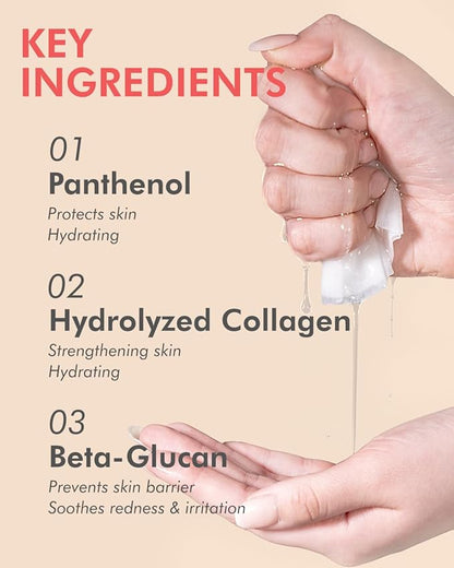 DERMAL Strawberry Collagen Essence Facial Mask Sheet 23g Pack of 10 - Pore Tightening & Sebum