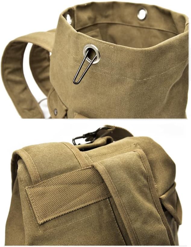 Large Capacity Travel Climbing Bag Tactical Military Duffel Bag Top Load Double Strap Canvas