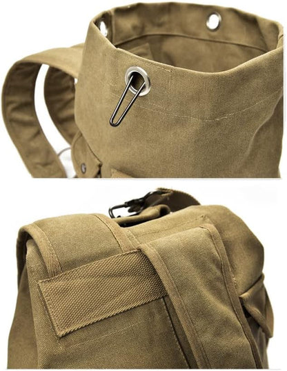 Large Capacity Travel Climbing Bag Tactical Military Duffel Bag Top Load Double Strap Canvas