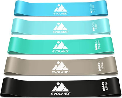 Resistance Bands Set, Workout Bands with Handles, Door Anchor, Ankle Straps and Carry Bag, Exercise