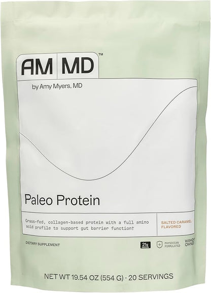 Amy Myers MD Paleo Protein Powder - with Collagen Peptides for Gut Health - Supports Hair, Skin &