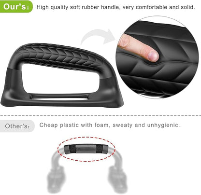 SELEWARE Push Up Bars Pushup Stands Handstand Bars, Soft Rubber Handle Provide Comfy Grip, Fit for