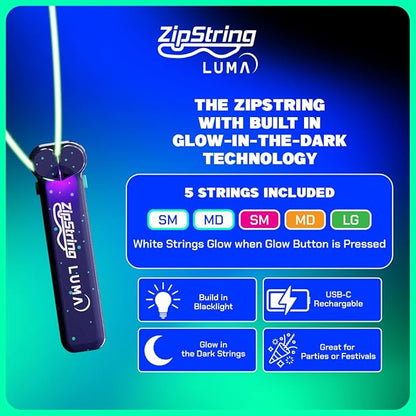 Luma - The Patented Glow-in-The-Dark Toy That Flies a Loop of String, Creates Endless Shapes and