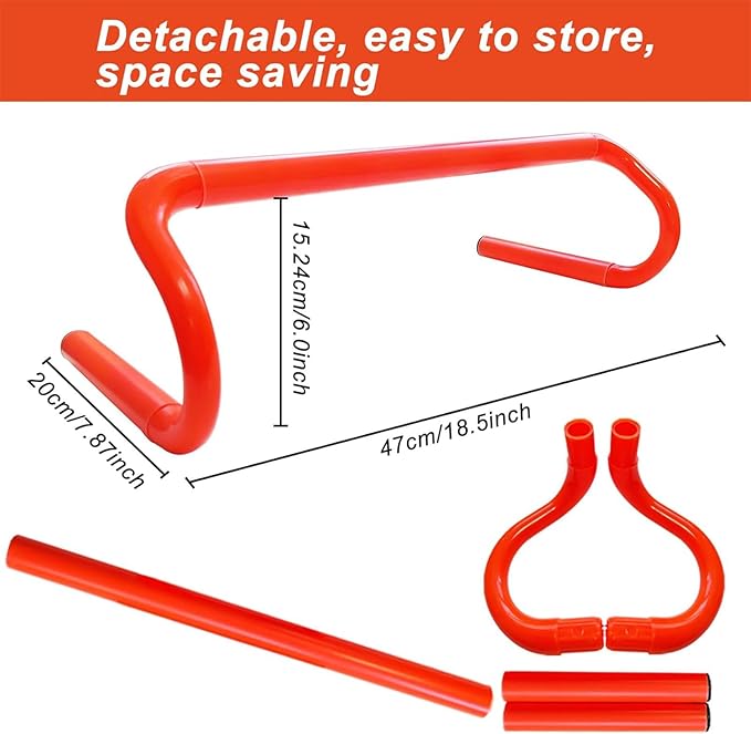 Professional Agility Ladder Speed Training Equipment Set-20ft Agility Ladder,12 Soccer Cones, 4