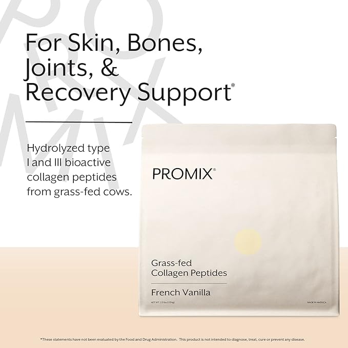 ProMix Nutrition Hydrolyzed Collagen Peptides Protein - Type 1 & 3 Grass Fed Collagen, Organic