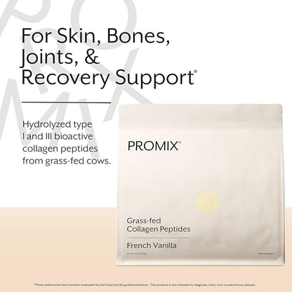 ProMix Nutrition Hydrolyzed Collagen Peptides Protein - Type 1 & 3 Grass Fed Collagen, Organic