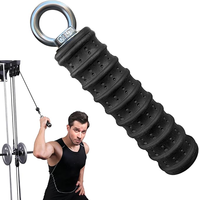 Ergonomic Tricep Rope Pulldown Attachments, Upgraded 27 32 40 & 47 Inch Extra Long Triceps Rope