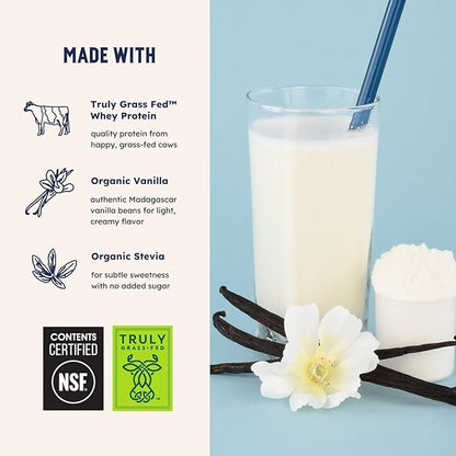 Earth Fed Muscle Whey Back Irish Grass Fed Whey Protein Isolate - NSF-Certified. No Artificial