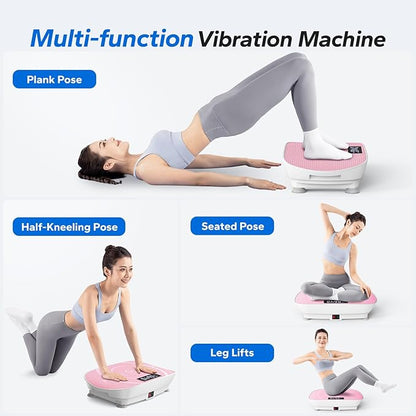 MERACH Vibration Plate Exercise Machine, Whole Body Workout Equipment for Women, Bluetooth and
