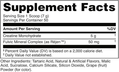 Bucked Up Grape Apple Creatine for Women and Men - Easy to Mix Vegetarian - Flavored Creatine