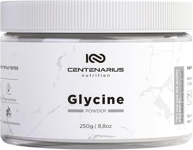 Glycine Powder 250g | Non-Essential Amino Acids Supplement for Post Workout Muscle Recovery