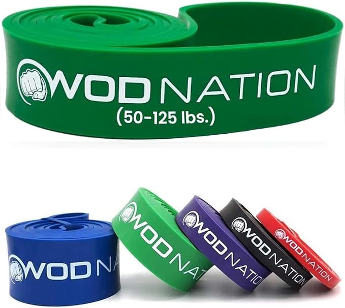 WOD Nation Pull Up Assistance Bands (10-175lbs Band) - Best for Pullup Assist, Chin Ups, Resistance