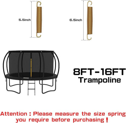 20pcs Trampoline Springs 5.5/6.5 Inch Heavy Duty Galvanized Steel High Tensile Replacement Kit with