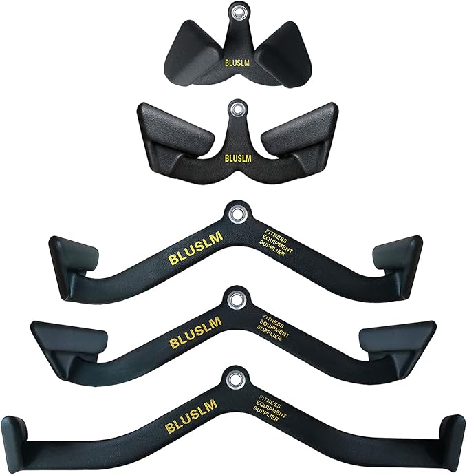 LAT Pull Down Bar for Cable Machine, LAT Pulldown Attachments T Bar V Bar Cable Attachment, Back