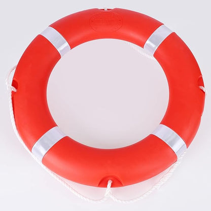 28/23 Inch Boat Safety Throw Ring Set, 98.4FT Floating Lifesaving Rope, 2.5/1.5 KG International