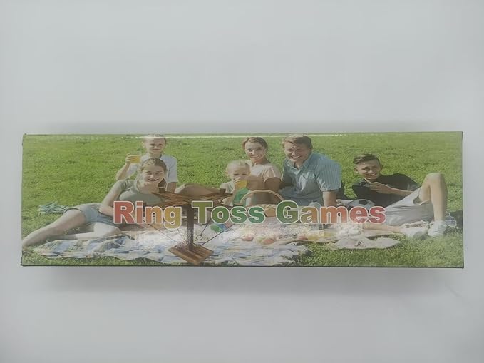 Hook Toss Game, Ring Toss Game, Handmade Wooden Ladder, Throwing Hook and Ring Battle Game for